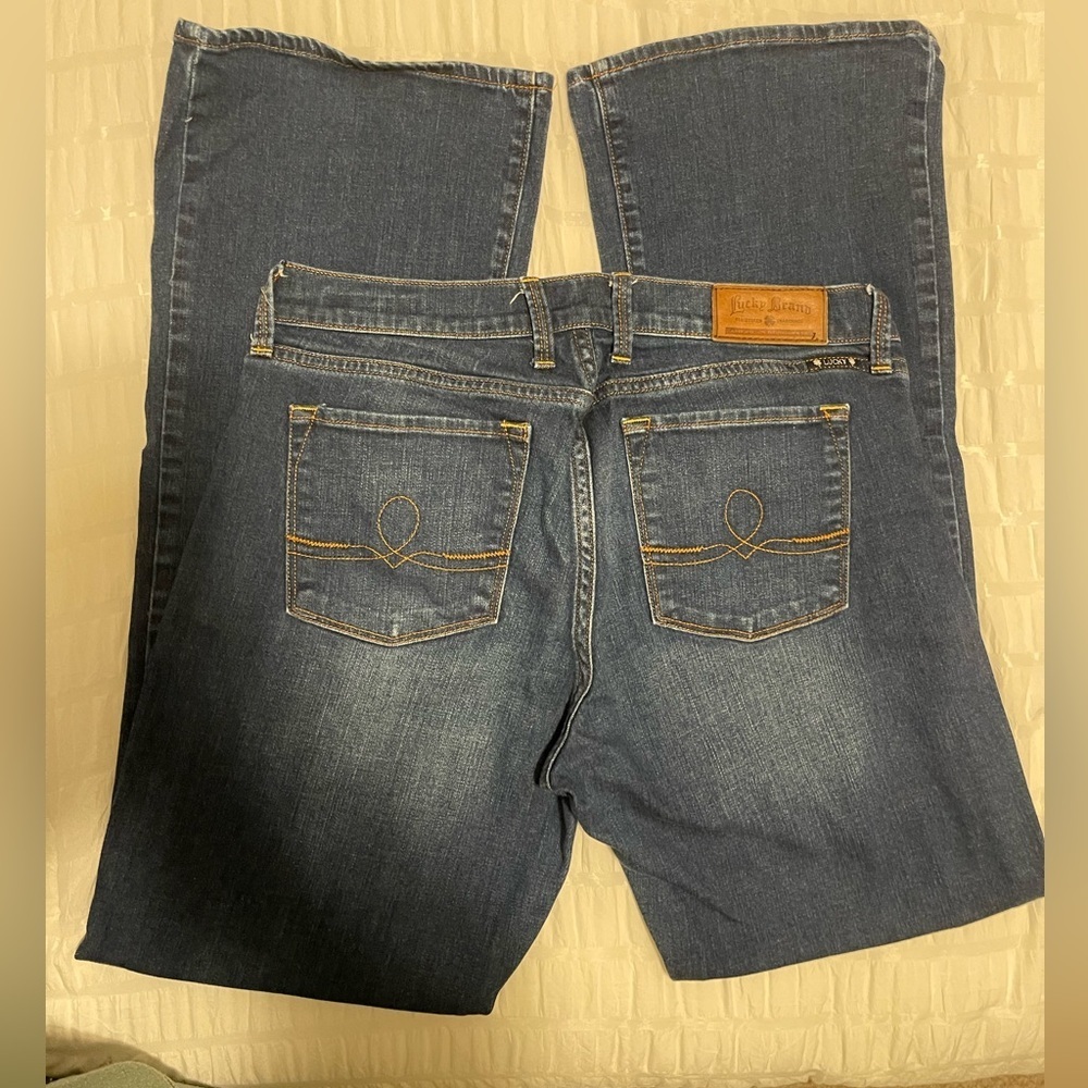 Lucky Brand Sofia Boot Cut Denim Jeans Size 12 Regular - Picture 2 of 7
